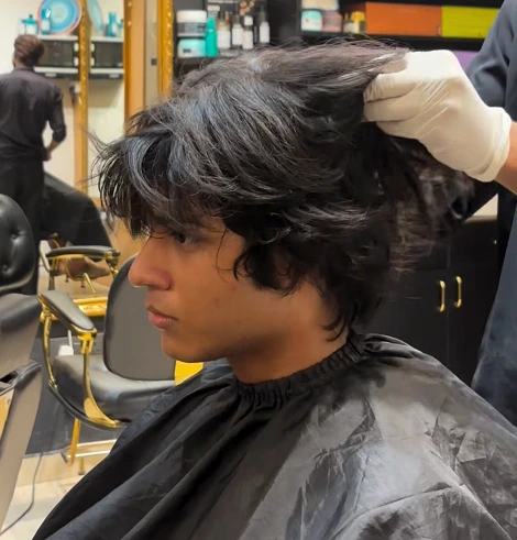 Before hair transformation